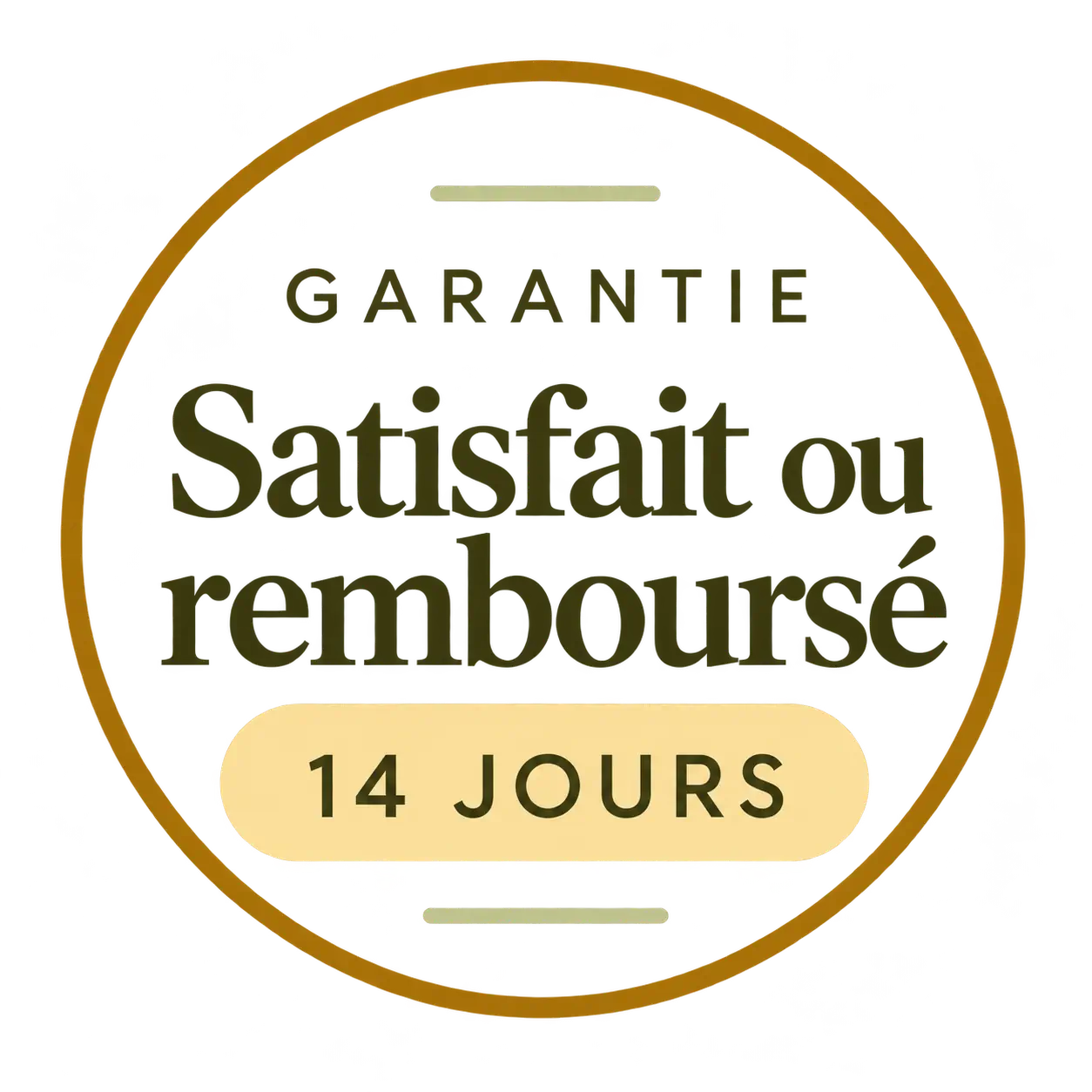 Badge circulaire Garantie 14 jours