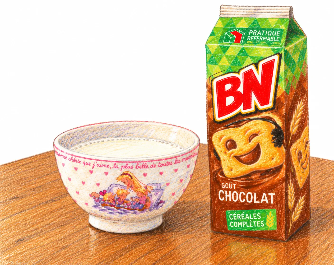 Goûter gourmand au bol et BN
