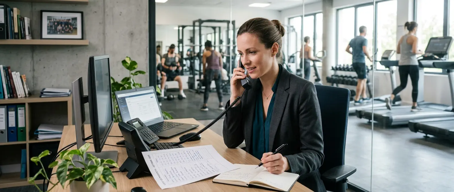 Organisation de la relance commerciale dans un club de fitness