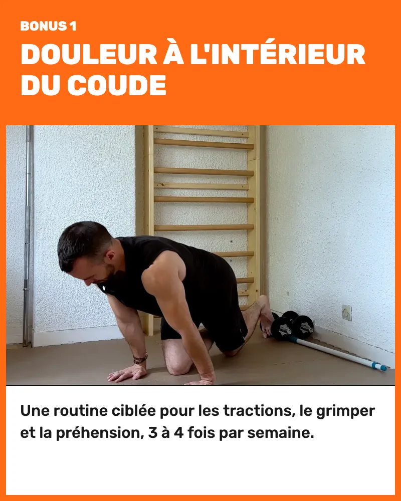 Bonus 1, douleur à l'intérieur du coude