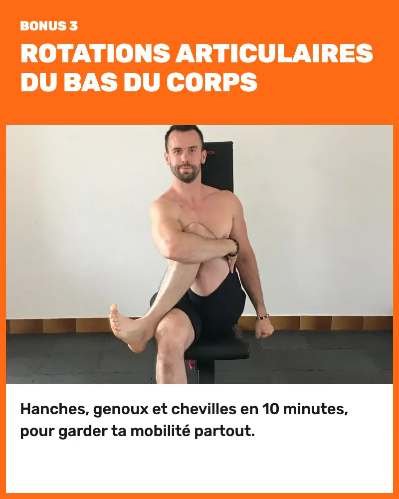 Bonus 3, rotations articulaires du bas du corps