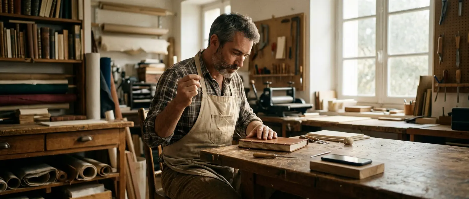Entrepreneur concentré sur son métier