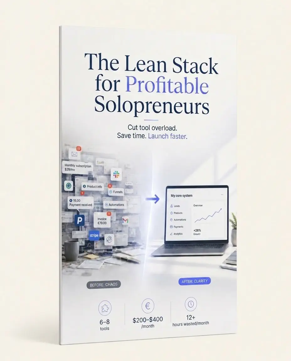 The Lean Stack for Profitable Solopreneurs — Free PDF Guide