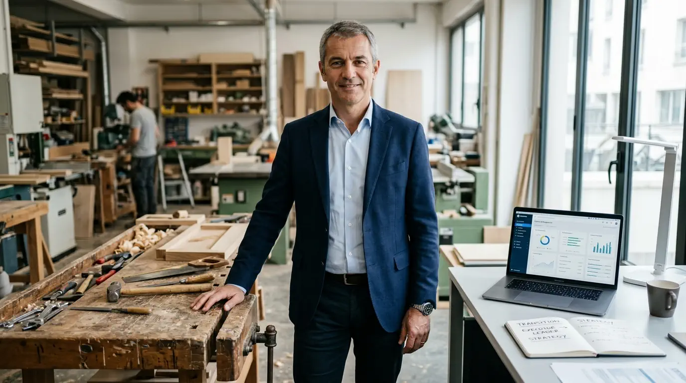 Un établi d'artisan