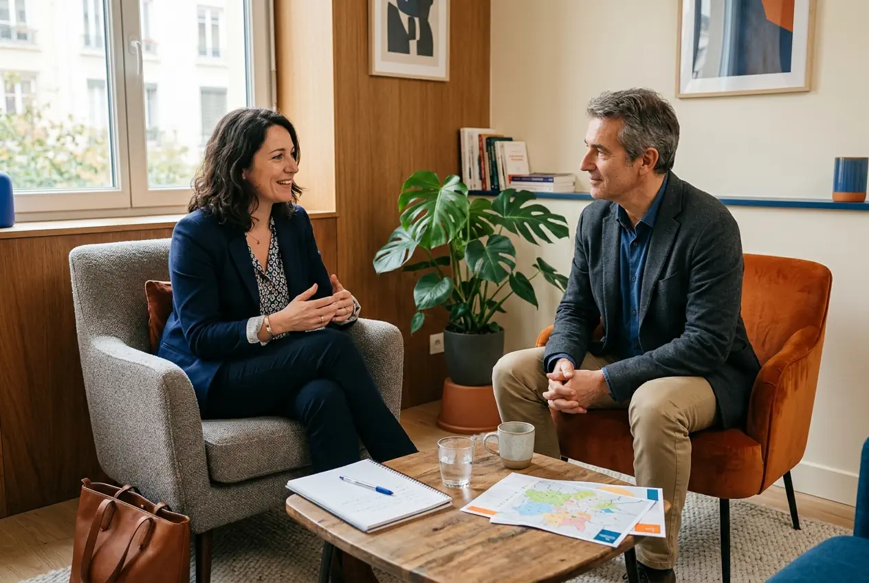 Une dirigeante en séance de coaching
