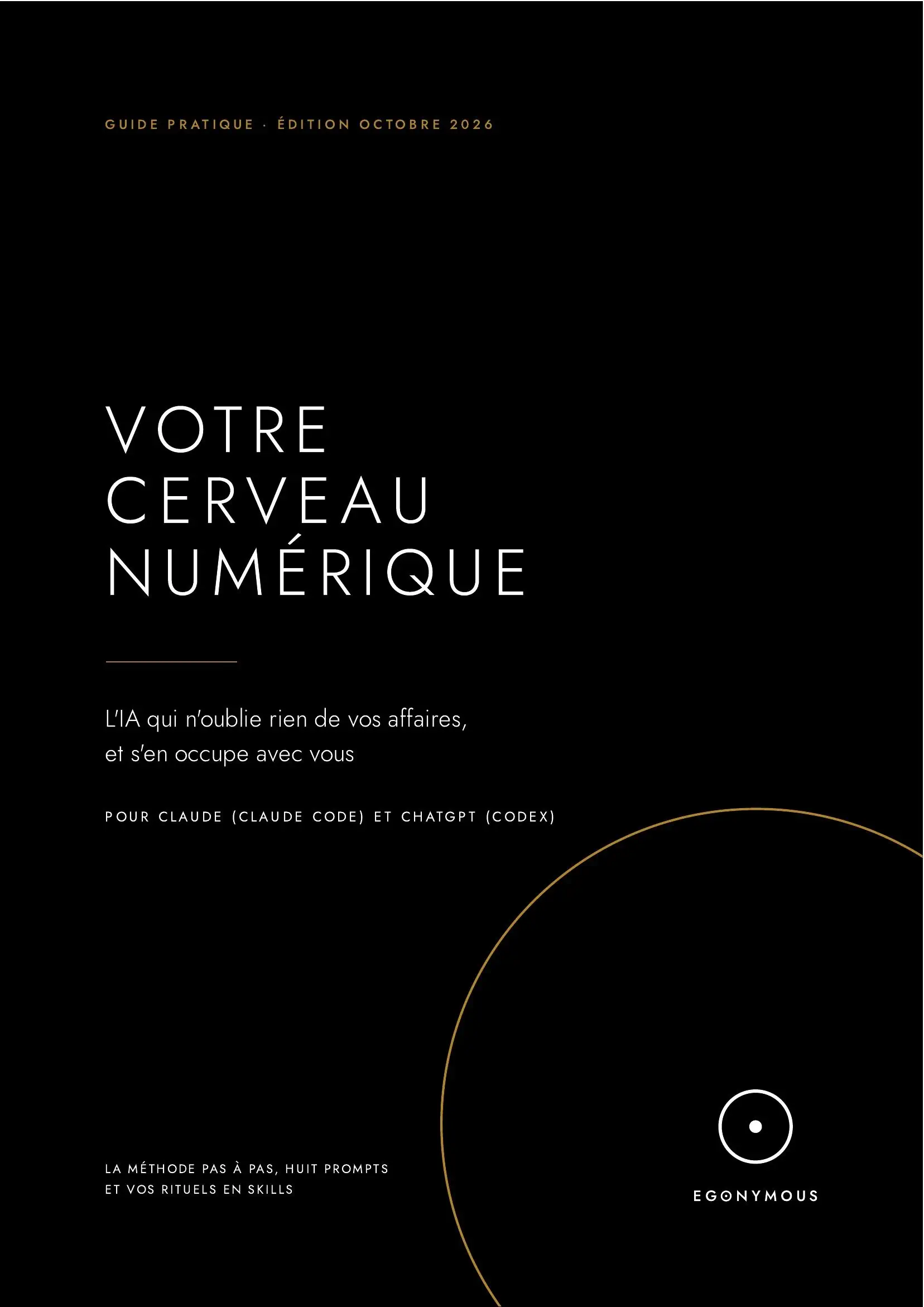 Couverture du guide Votre cerveau numérique, édition octobre 2026