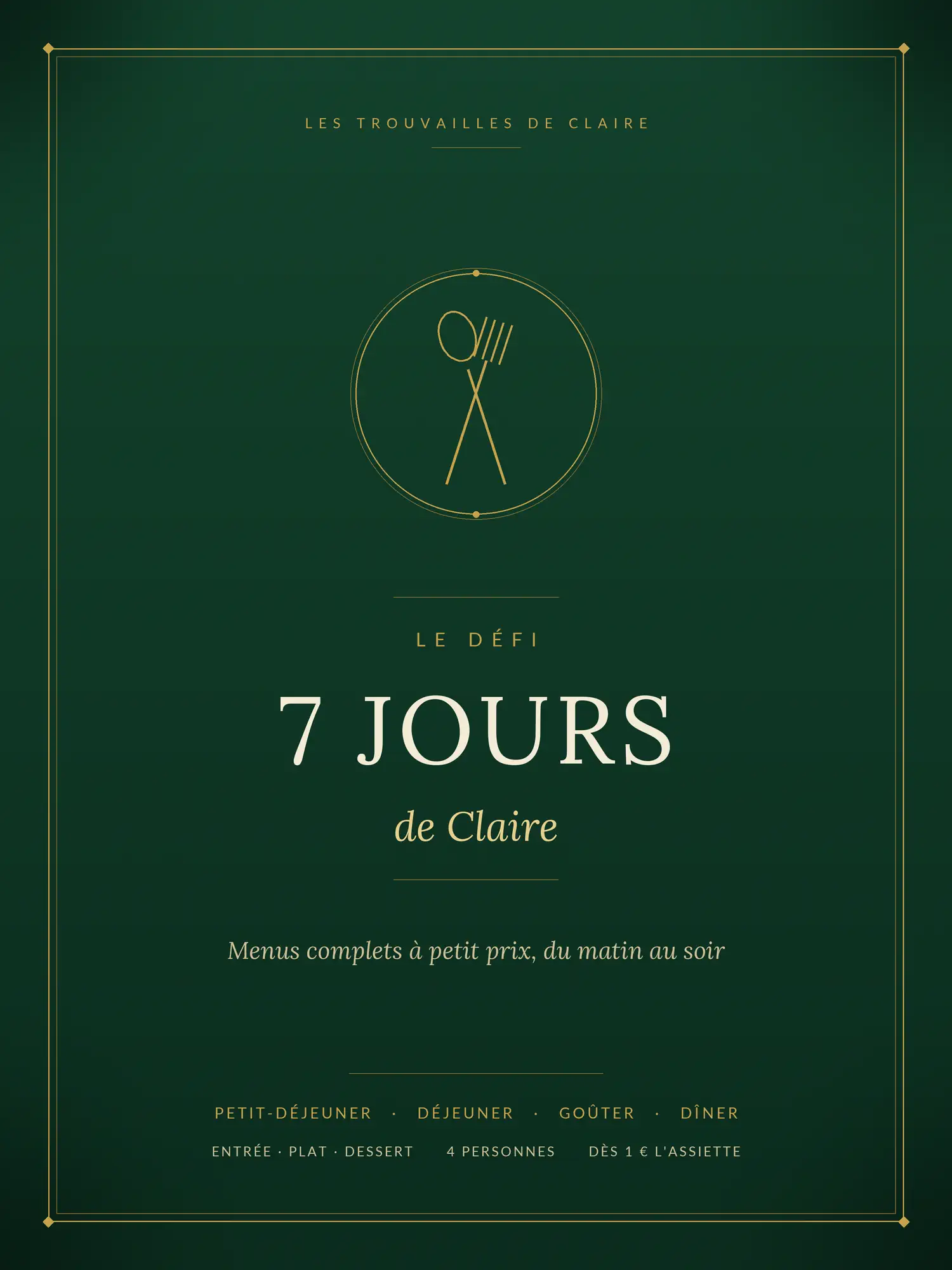 Couverture du Défi 7 Jours de Claire