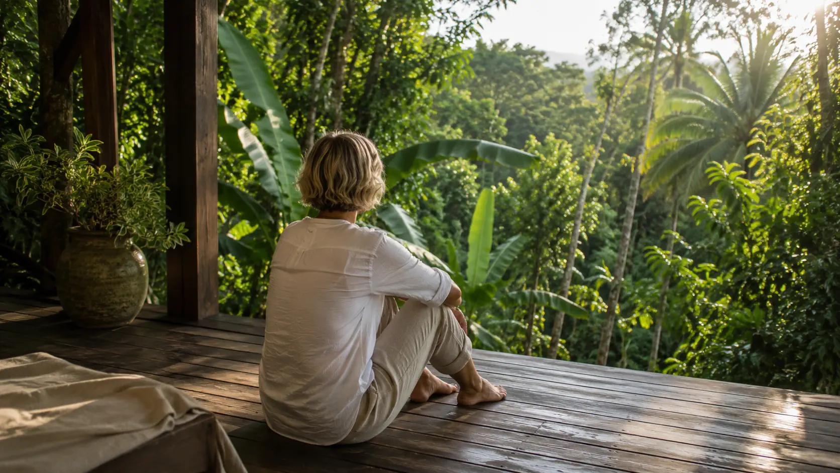 Mer calme au petit matin, horizon large et lumière douce en Guadeloupe — la fatigue chronique quand dormir ne suffit plus, NOMAD SILVER