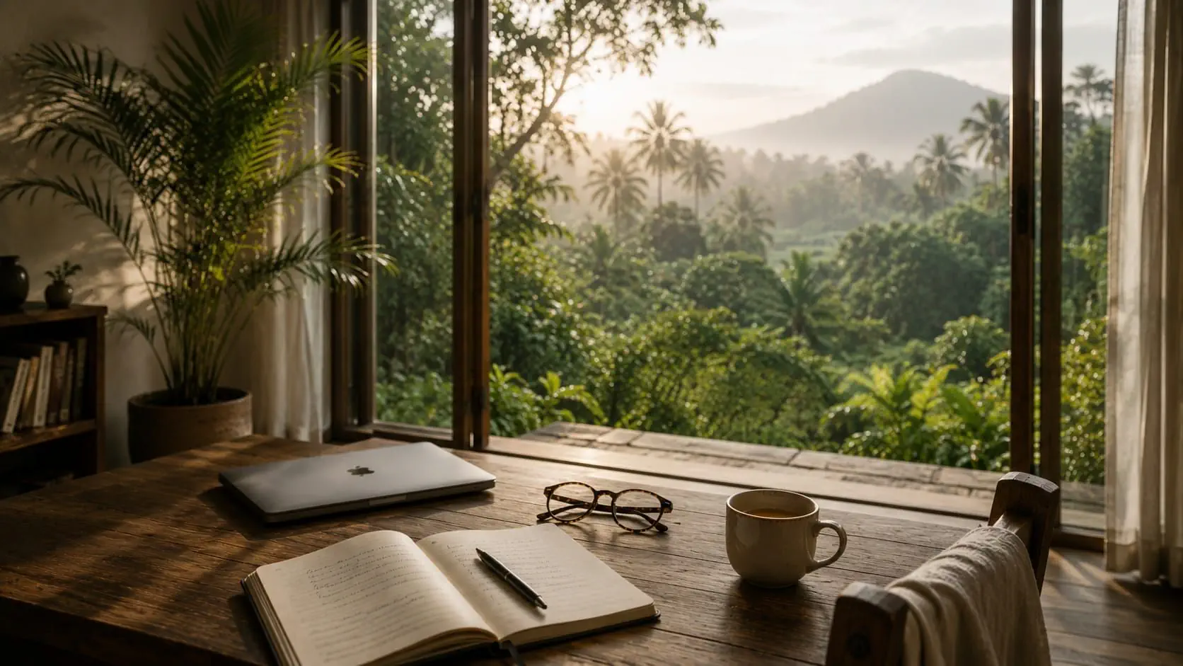Intérieur calme et lumière naturelle douce — fatigue moderne, système nerveux et récupération nerveuse, Le Laboratoire du Calme de NOMAD SILVER