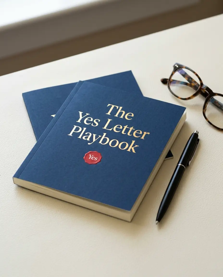 The Yes Letter Playbook printed guide