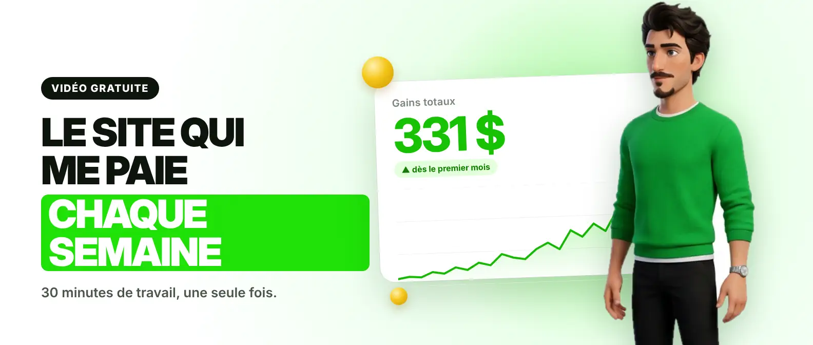 Le Site qui me Paie chaque Semaine sans Rien Faire