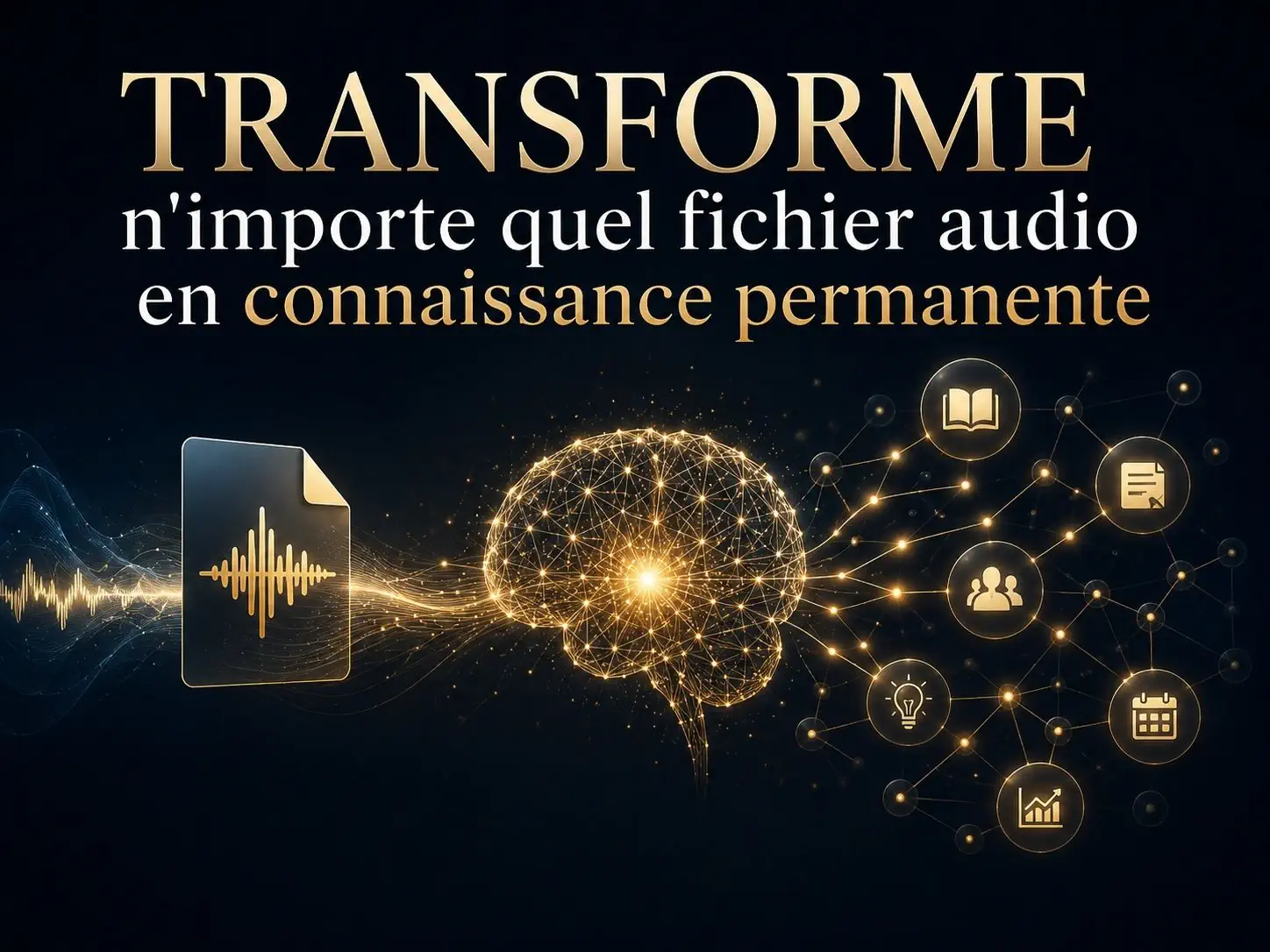 TRANSFORME n'importe quel fichier audio en connaissance permanente