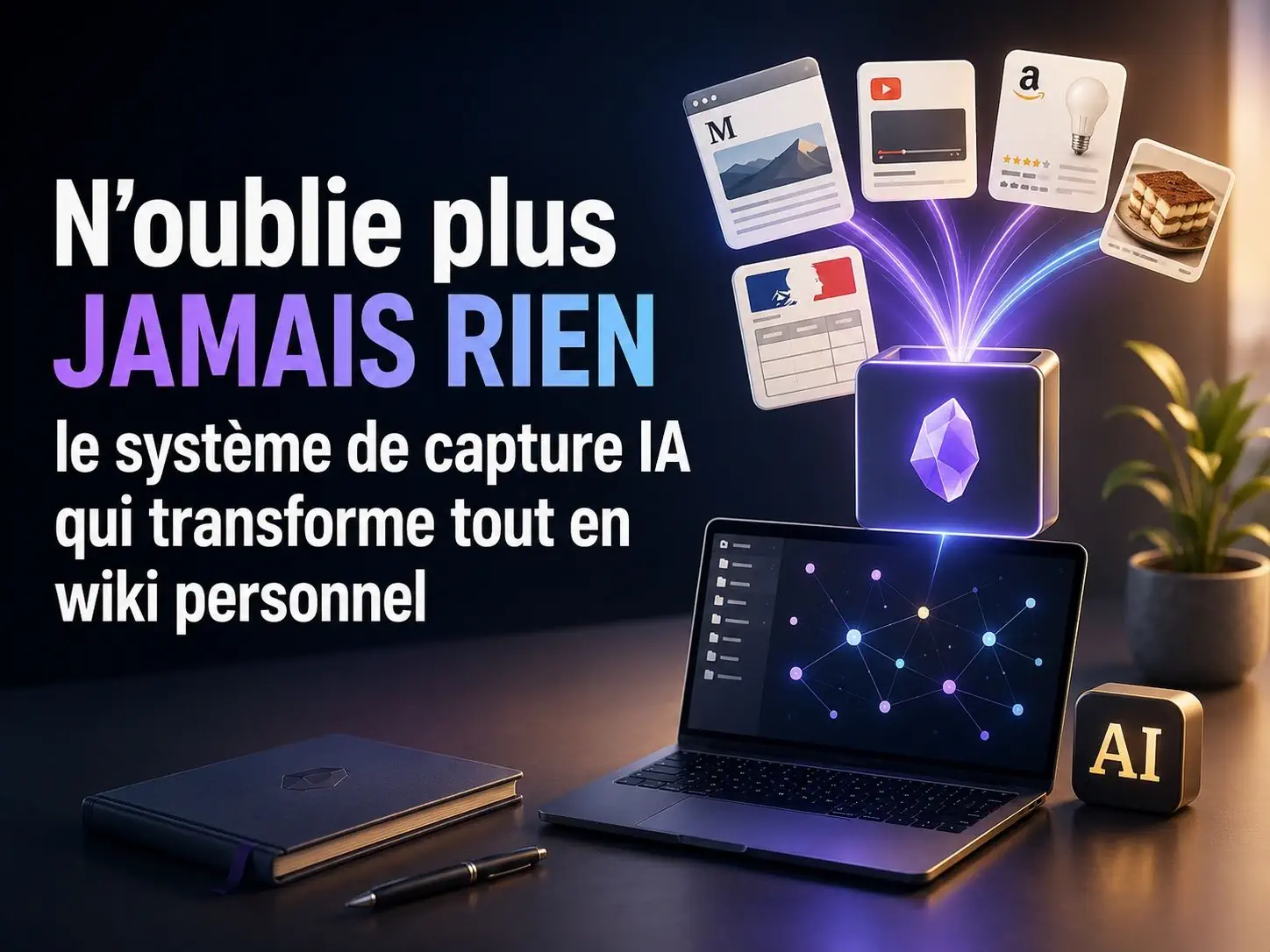 N'oublie plus JAMAIS RIEN : le système de capture IA qui transforme tout en wiki personnel