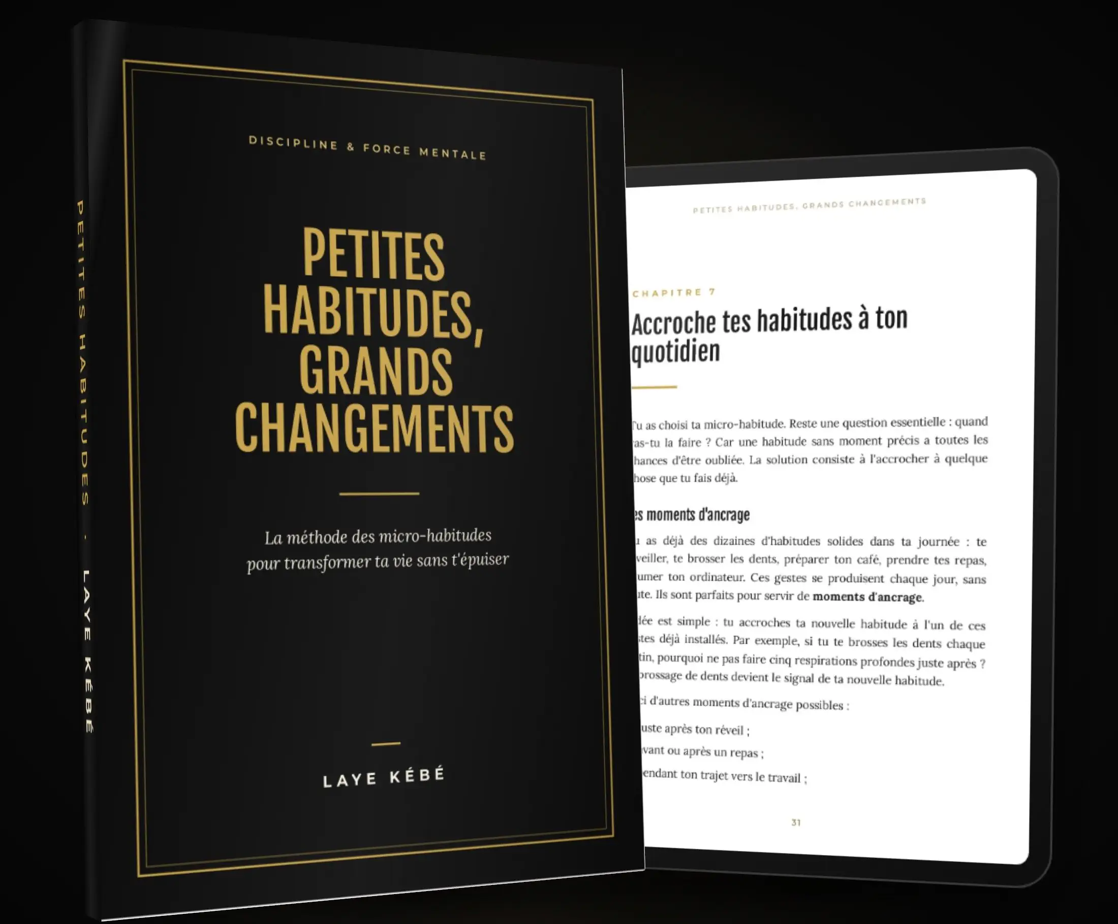 Petites habitudes, grands changements – livre et tablette