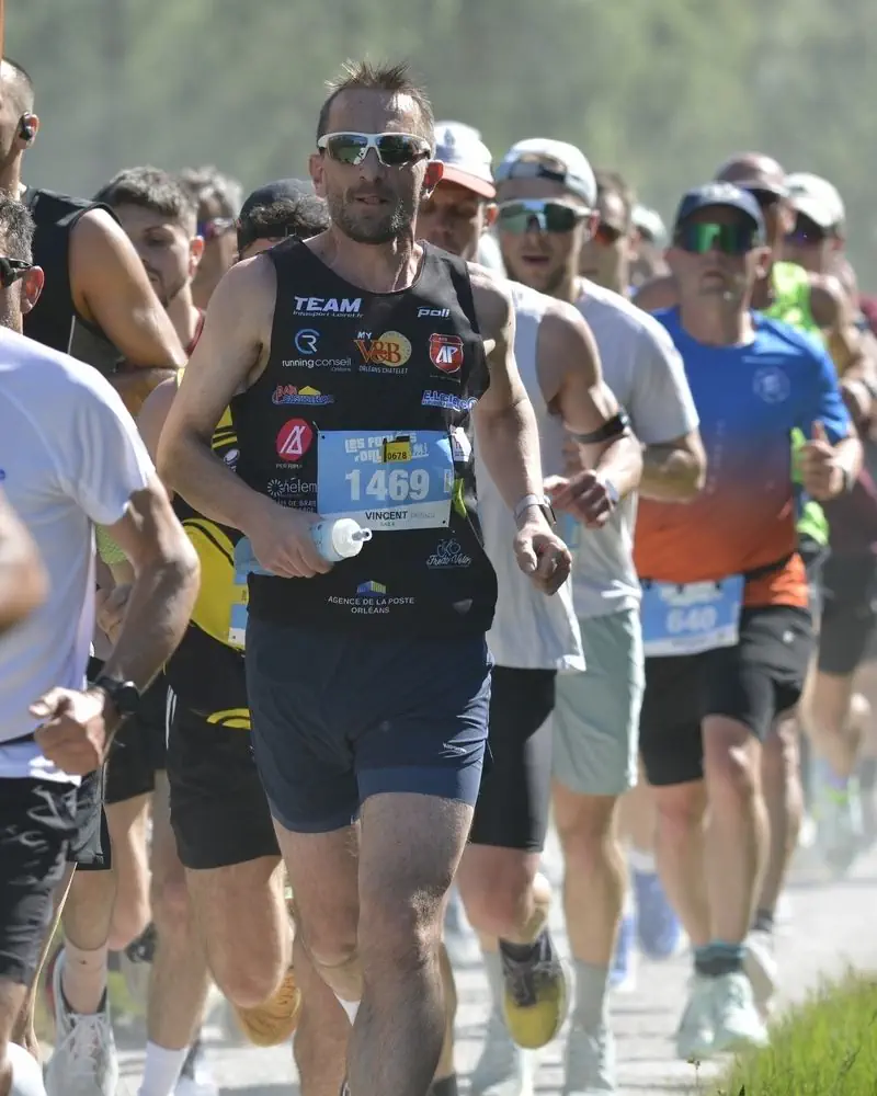 Matthieu Hisleur, coach running, en course