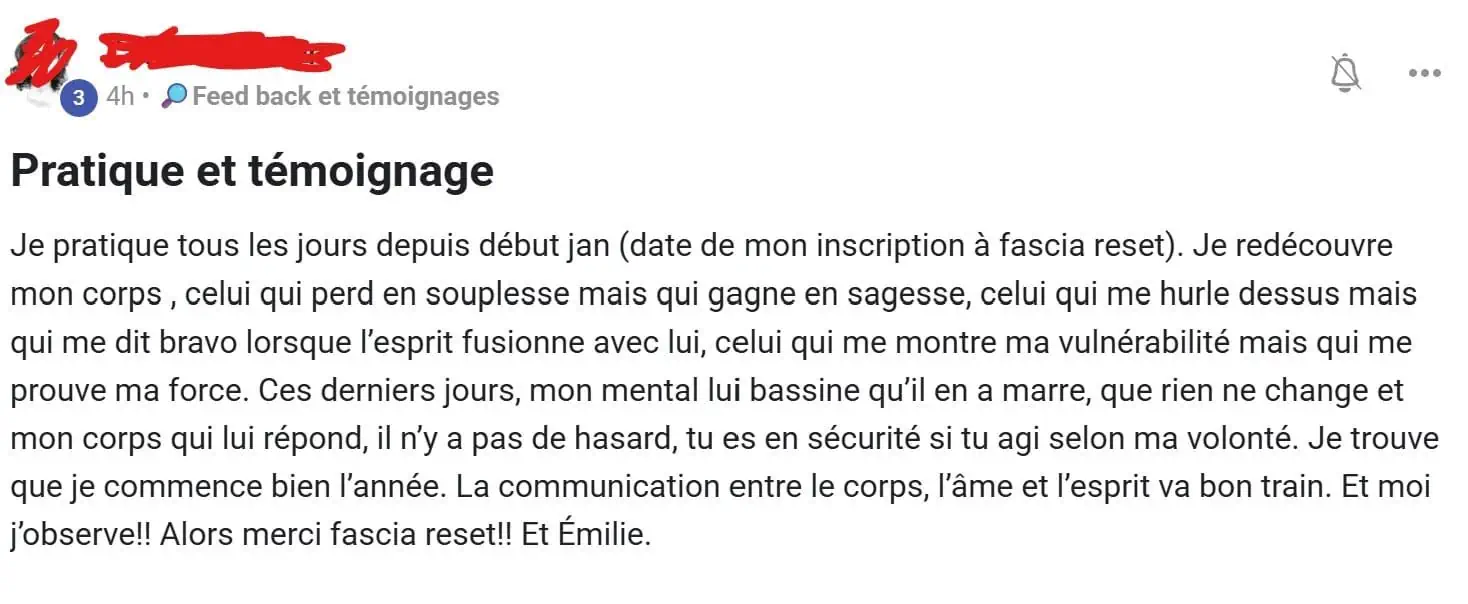 Témoignage d'une personne accompagnée